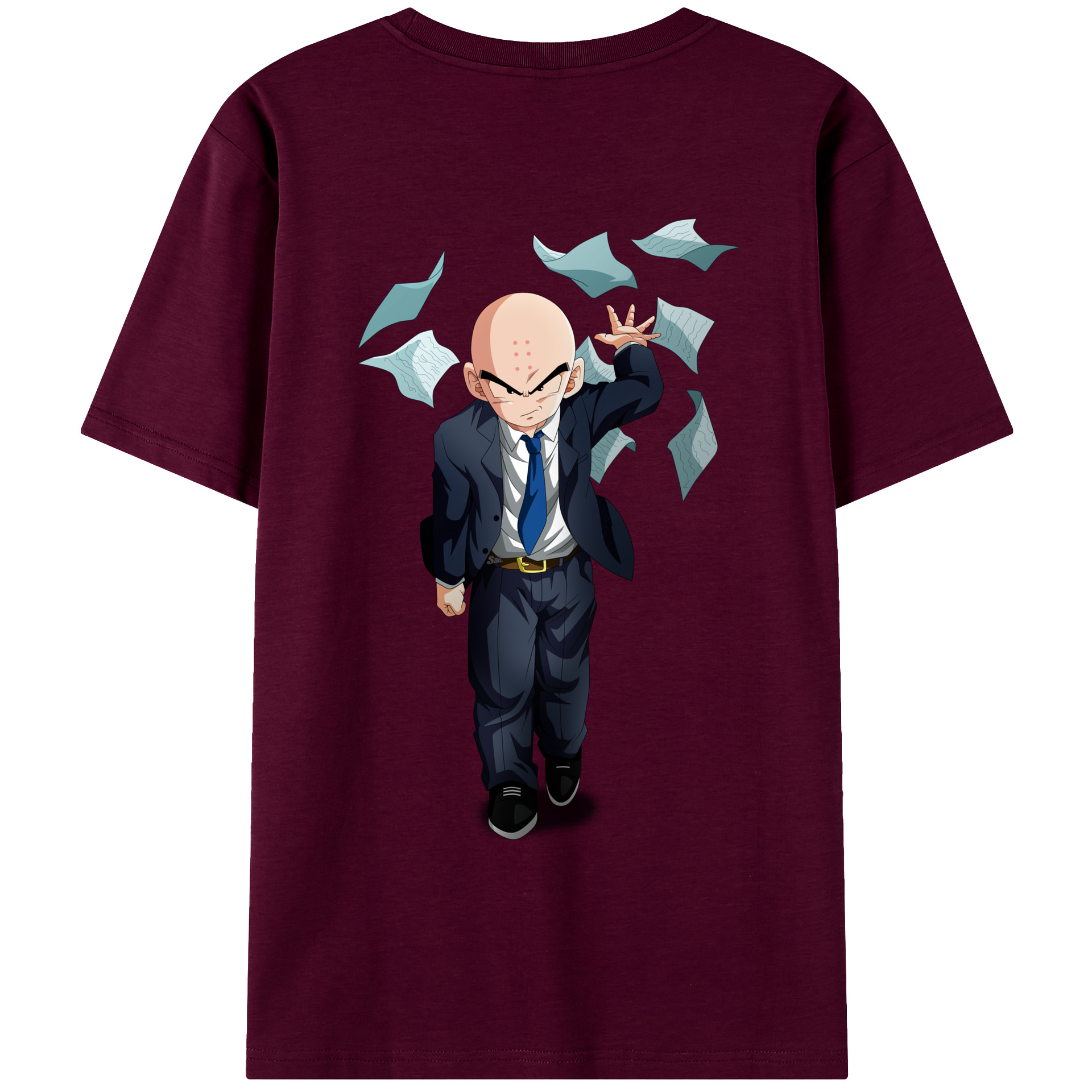 （画像用） ドラゴンボール クリリン DRAGON BALL krillin レディース半袖Tシャツ(バックプリント)